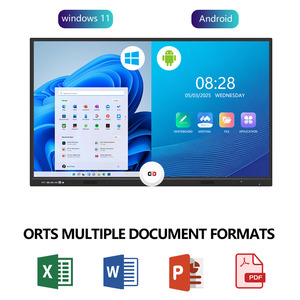 65 75 86 98 1 4K All in One Interactive Whiteboard Digital Smart <b>Board</b> Touch Screen Teaching <b>Board</b> for Classroom GQ-ZH-86 - Product Image 3
