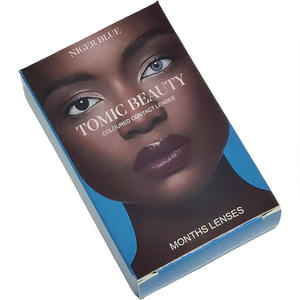 Caja personalizada para lentes de contacto, caja de papel para lentes de contacto de un color, Barniz UV, caja de papel para lentes de contacto - Product Image 2