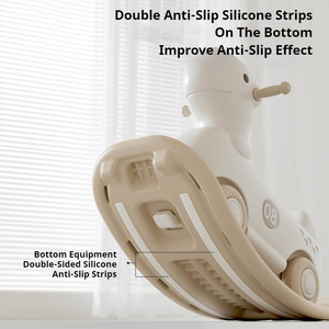 Promove o desenvolvimento do bebê <span class=keywords><strong>3</strong></span> em 1 Rocking Horse Rocking Chair Brinquedos Kids Ride Multifuncional Baby Rocking Hors - Product Image 4