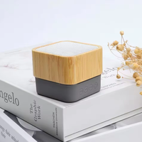 Nouveau haut-parleur portable sans fil pour l'extérieur, pour petit système audio domestique, caisson de basses, plastique et bois, étanche, cadeau, haut-parleur carré A15 avec horloge