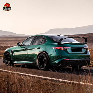 Kit de carrocería negra de fibra de carbono para parachoques de coche para <span class=keywords><strong>Alfa</strong></span> <span class=keywords><strong>Romeo</strong></span> <span class=keywords><strong>Giulia</strong></span>, actualización a Kit de coche estilo <span class=keywords><strong>GTAM</strong></span> - Product Image 5