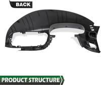 Bisel para Tablero Compatible con Ford F150/Ford Expedition 1997 1998 1999 2000 2001 2002 2003 Gris Grafito