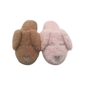 Kadınlar için sevimli tavşan hayvan terlikleri kış sıcak bellek köpük minderli astarı ev terlik üzerinde kayma - Product Image 6