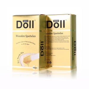 Bambola 100 pezzi di cera di alta qualità in <span class=keywords><strong>legno</strong></span> di betulla fatto bastone spatola ceretta in <span class=keywords><strong>legno</strong></span> <span class=keywords><strong>per</strong></span> cera depilatoria - Product Image 4