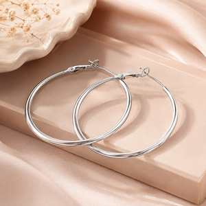 Orecchini a Cerchio Classici per Donne, Design Semplice e Rotondo, Accessori per Orecchie da Indossare Quotidianamente - Product Image 6