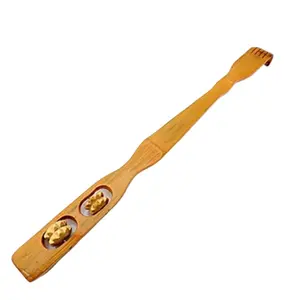 Private label hot selling massage tools back scratcher with massager natural bamboo wooden massager back scratcher