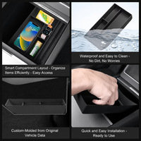 Boîte de rangement sous console compatible avec Tesla Model Y/YL Highland 2025, organiseur de voiture