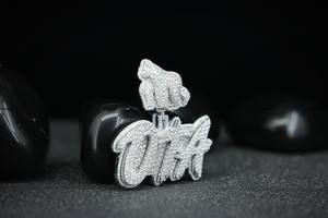 Nueva Colección de Colgantes de Plata de Ley 925 con Moissanita, Regalo de Boda Hip Hop para Aniversario, Compromiso, Fiesta, por Phoenix Enterprise - Product Image 3