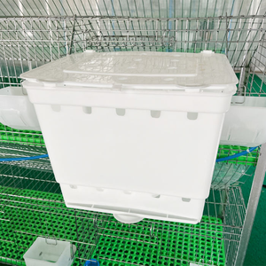 3-Tier 9-Cell thép mạ kẽm h-loại công nghiệp thỏ Lồng tự động phân loại bỏ bền 8 + năm tuổi thọ Điều kiện Mới - Product Image 3