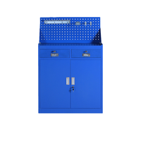 Armoire à outils métallique roulante moderne en acier robuste avec tiroirs et portes verrouillables pour usage en entrepôt OEM ODM