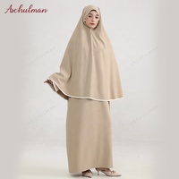 Ensemble Khimar et Abaya Personnalisé Aschulman pour Femme Musulmane, Jersey Premium, Modèle Ramadan