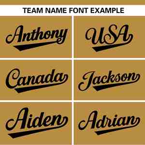 เสื้อซอฟต์บอลแบบสองกระดุมสีทองดำแบบกำหนดเองได้ พร้อมชื่อและหมายเลขส่วนตัว - Product Image 5