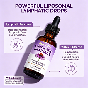 <span class=keywords><strong>Gocce</strong></span> Liposomiali OEM per Drenaggio Linfatico con Echinacea, Tarassaco, Curcuma e Bardana per il Supporto del Sistema Linfatico e della Salute Immunitaria - Product Image 2
