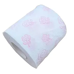 Factory Bulk custom disposable bamboo pulp White toilet tissue roll toilet paper