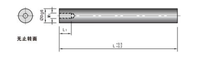Pasador Expulsor Recto para Molde de Inyección, Acero Endurecido SUJ2, Precisión G6, Tipo JIS, Marca Timould, Modelo DTPND, Dureza 58HRC