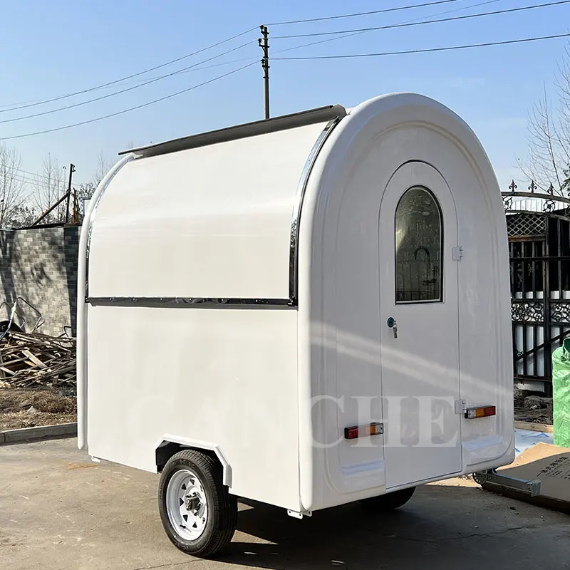 Special Design Widely Small Round Food Truck Trailer For Sale