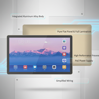 Tablette intelligente Android 15,6 pouces avec écran tactile capacitif, lumière d'état RGB, alimentation PoE, montage mural, affichage pour salle de réunion et entrée