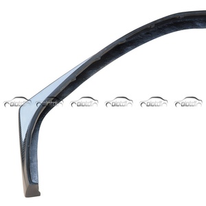 HC Style Carbon Chin Front Lip Bumper Spoiler <b>Splitter</b> for Mitsubishi Lancer Evolution EVO 08 09 2008+ - Product Image 4