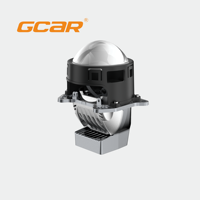 Faro Delantero con Lente de Proyector Bi-LED de 65W, Doble Reflector de Prisma TIR de 3 Pulgadas, GCAR 2026 Nuevo R6 MAX, Disponible para Todo Clima, para Automóvil