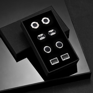 <span class=keywords><strong>Gemelli</strong></span> d'oro di lusso <span class=keywords><strong>per</strong></span> gli uomini affari di nozze 4 coppie in scatola di <span class=keywords><strong>gemelli</strong></span> all'ingrosso - Product Image 2