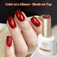 BORN PRETTY Fabricant OEM Vernis Gel Magnétique Effet Œil de Chat Marron Foncé Doré Sans HEMA ni TPO pour l'Hiver, Fournitures pour Ongles