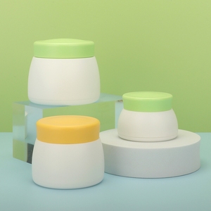 Dung tích nhỏ 10ml 30ml Kem dưỡng môi Pet nhựa <span class=keywords><strong>Jar</strong></span> chăm sóc da mỹ phẩm bao bì chai rỗng có thể được tùy chỉnh màu sắc logo - Product Image 1