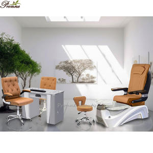 Foshan Möbel Deluxe Fußpflege Maniküre Stuhl Nagel Spa Pediküre Stuhl Massage mit Tischset - Product Image 1