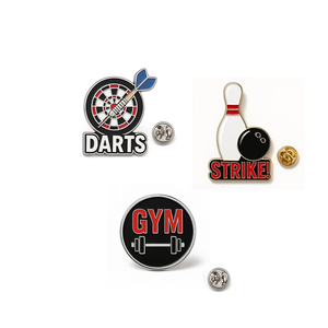 Phổ biến phòng tập thể dục Pin Bowling Pin phi tiêu men chân biểu tượng tùy chỉnh cho các sự kiện thể thao và bộ sưu tập - Product Image 1