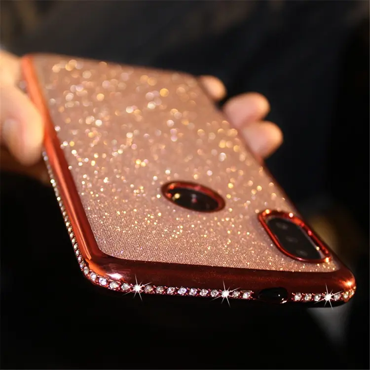 Glitter Luxury Tpu Mobile Phone Case For Huawei Honor 8c Honor V20 Mate10