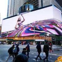 Affichage LED numérique d'extérieur haute luminosité et étanche, panneau mural à angle de 90 degrés, écran LED 3D à vision directe