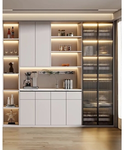 ตู้แช่ไวน์ดีไซน์หรูหราทันสมัยสำหรับขายส่ง พร้อมประตูกระจกและชั้นวางไวน์ สำหรับบาร์ คลับ และเฟอร์นิเจอร์ธุรกิจ - Product Image 6