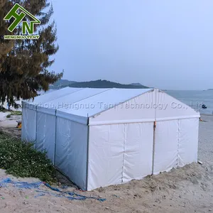 Tiendas impermeables de aleación de aluminio de 6 por 9M para exteriores con PVC blanco resistente a los rayos UV para la playa