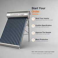 Chauffe-eau solaire à plaques plates avec panneaux à double collecteur et réservoir en acier revêtu pour l'eau chaude domestique