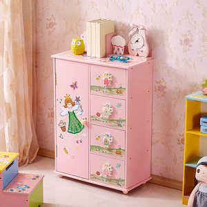 Placard moderne en bois pour enfants Armoire pour filles Meubles de chambre à coucher pour enfants Armoires de maison - Product Image 4