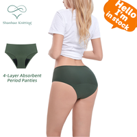Culottes menstruelles Shanhao OEM personnalisées, sans couture, anti-fuites, en coton biologique, pour flux abondant, anti-fuites latérales.