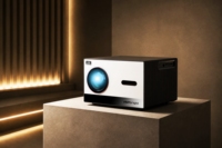 VIVIBRIGHT 4K LED-Projektor K7000, 3840x2160 Nativ Auflösung, Perfekt für SMART HOME THEATER PROJEKTOR zu Hause oder im Büro.