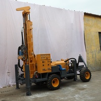 Machine de forage de puits d'eau diesel Whirlwind T200, robuste, portable sur remorque, avec pompe à boîte de vitesses, portée maximale 200m, vente directe usine
