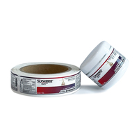 Autocollant d'étiquette crème personnalisé impression vinyle étanche avec logo emballage de soins de la peau