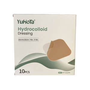 10x10cm PaK 10 hidrokoloid pembalut untuk bekas luka tahan air perban luka dengan perekat batas penyerap nyeri tempat tidur - Product Image 2