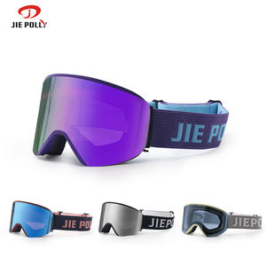 OEMスキーゴーグルカスタムロゴレトロスタイルのアンチフォグUV保護スキー交換レンズスノーボーディングメガネ工場 - Product Image 6
