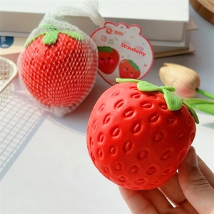 Jouet anti-stress en caoutchouc Boway 9981 unisexe en forme de grande fraise à presser, en maille, très rentable, faible MOQ, produit transfrontalier à succès, Ventin - Product Image 2