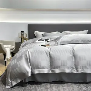 Sndon Jacquard tencel lyocell bedding set 4 pcs bedsheets set in guangzhou