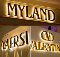 Lettres lumineuses LED personnalisées (forme, taille, couleur) – Logo unique pour signalétique de marque – Se démarque jour et nuit