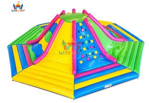 Grande <span class=keywords><strong>structure</strong></span> de jeu <span class=keywords><strong>gonflable</strong></span> pour enfants avec mur d'escalade et toboggan multicolores pour fêtes en plein air / <span class=keywords><strong>location</strong></span> - Product Image 3