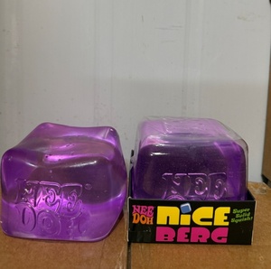 Needoh Cube Stress Ball Style Squishy <b>Toy</b> 8.2cm Soft Slow Rebound for Kids Adults Sensory Play <b>Desk</b> Office Gift Use - Product Image 2
