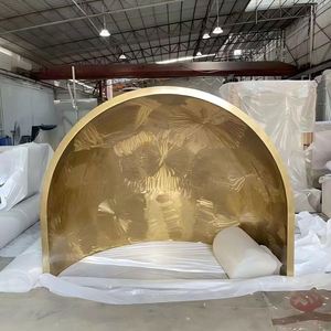 Cheminée décorative Art Déco EX986 en acier inoxydable étanche pour hall d'hôtel, villa, salon, extérieur et aménagement intérieur - Product Image 2