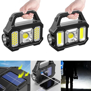 Lampe LED d'urgence portable pour extérieur, en plastique ABS, rechargeable par énergie solaire, batterie Ni-Cd 1200mAh 6W, CRI Ra90, haute efficacité, 7-14 heures - Product Image 6