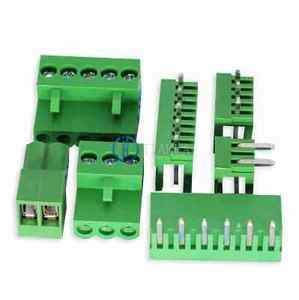 Ensemble complet de borniers verts KF MG HT3 96 2P 3 <span class=keywords><strong>4</strong></span> 5 6 7 8 12P avec <span class=keywords><strong>pattes</strong></span> droites courbées - Product Image 1