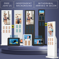 Borne de recharge Wi-Fi 5000 mAh OEM avec 6 emplacements pour téléphones, borne de partage, distributeur automatique, station de location, banque d'alimentation partagée
