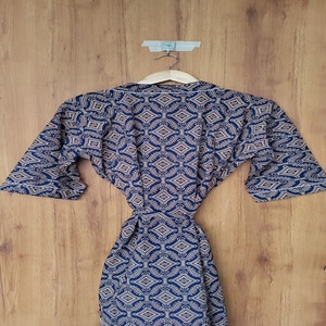 Kimono Kaftan en coton imprimé à la main style vintage, grande taille, léger, idéal pour l'été, excellent prix - Product Image 4